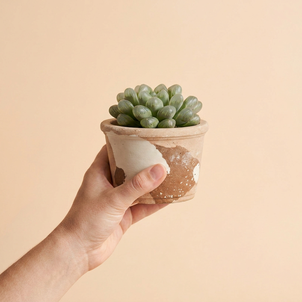 Topf LINA (SAND) - Ø 9 cm